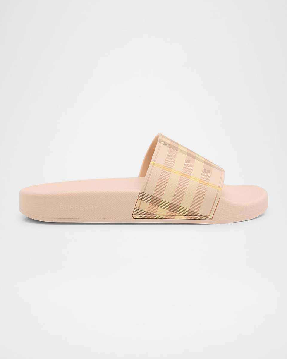 Furley Check Slide Sandals